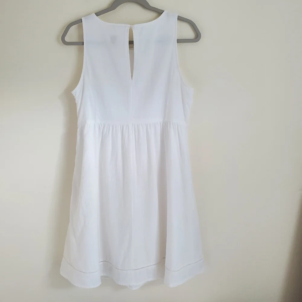Old Navy White 100% Cotton Trapeze Dress - Picture 7 of 11
